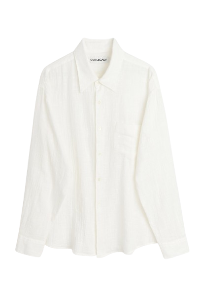 Tシャツ・カットソー OUR LEGACY White cotton Coco shirt (M2222CW OFFWHIAIRCOT) coco shirt man off white - OUR LEGACY - d — 2